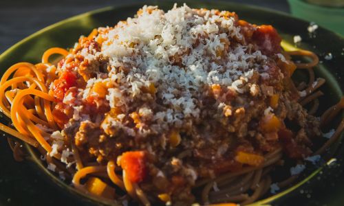 bowl of spaghetti bolognese