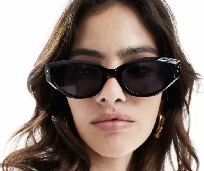 how to dress for brat girl summer - oversized cateye sunglasses from ASOS