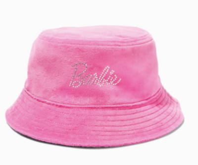 pink velvet barbie hat from claire's