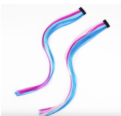 mermaid blue and purple hair extensions from claire's