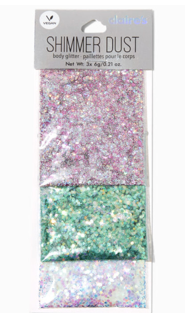mermaid body shimmer glitter claire's