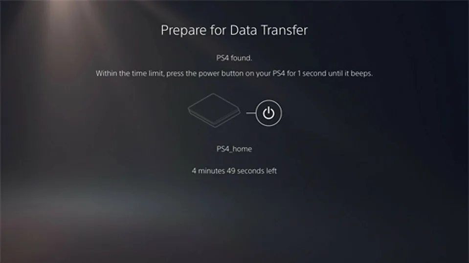 Prepare for data transfer