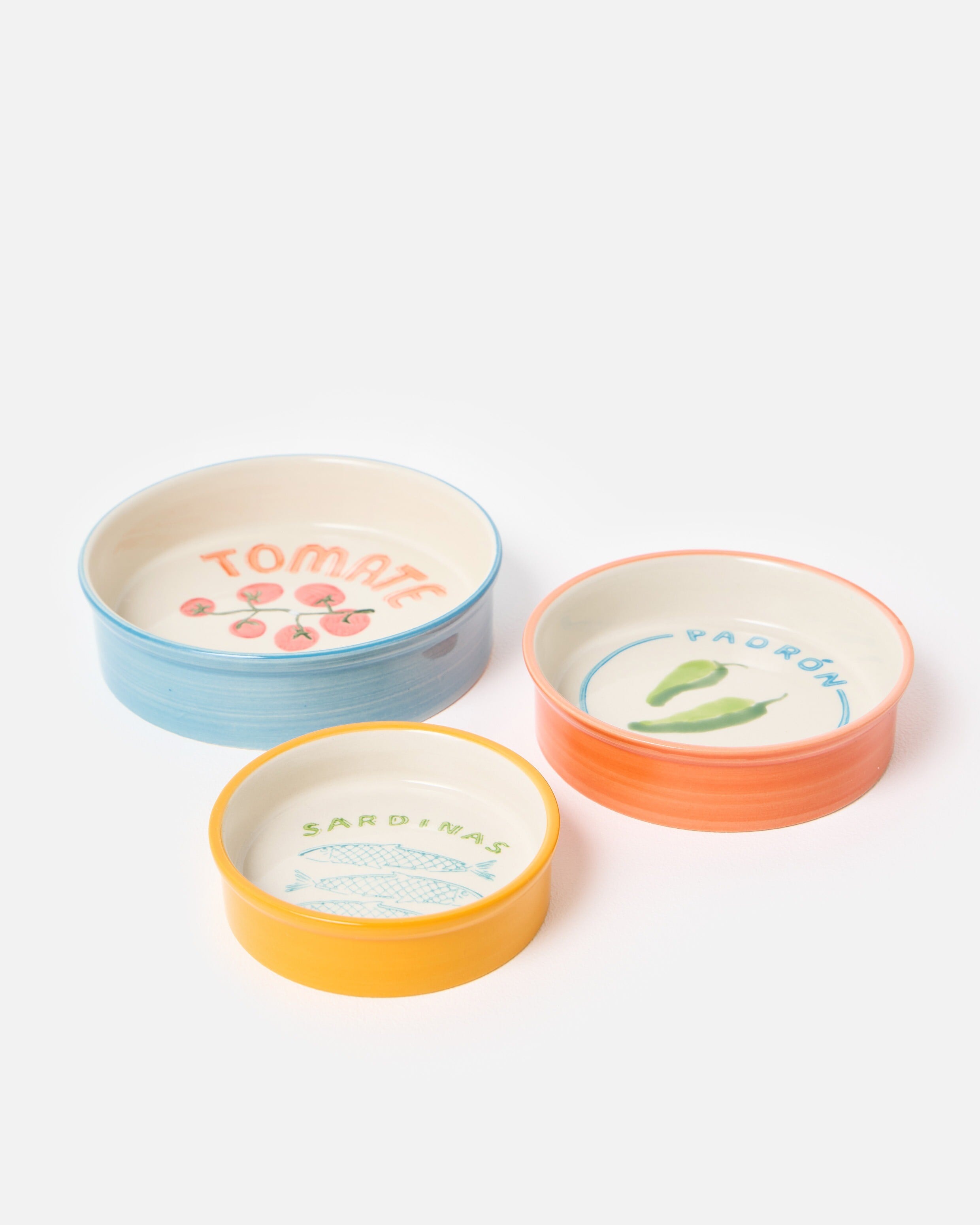Ceramic Tapas Bowls Set of Three