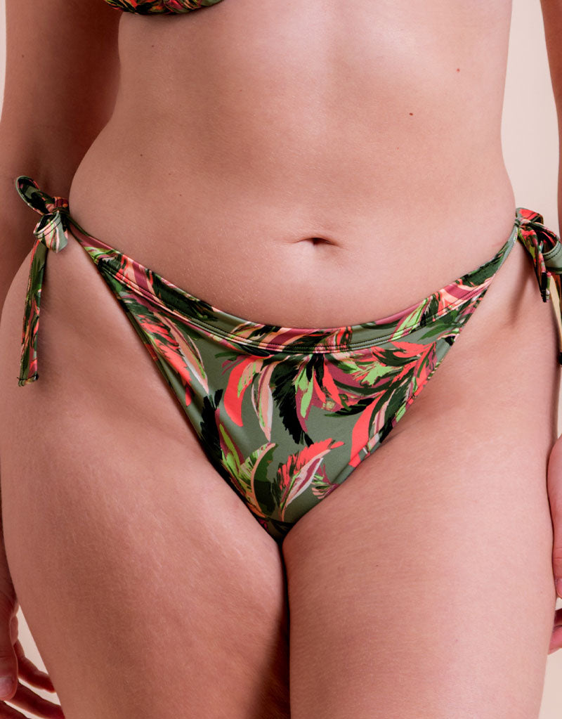 Curvy Kate Sunset Palm String Bikini Brief Palm Print / M