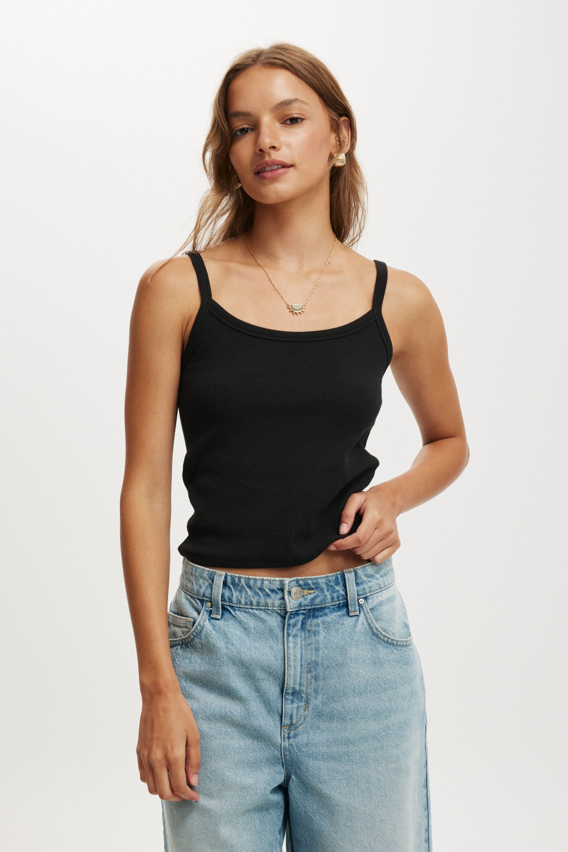Cotton On Women - Goldie Rib Scoop Cami - White