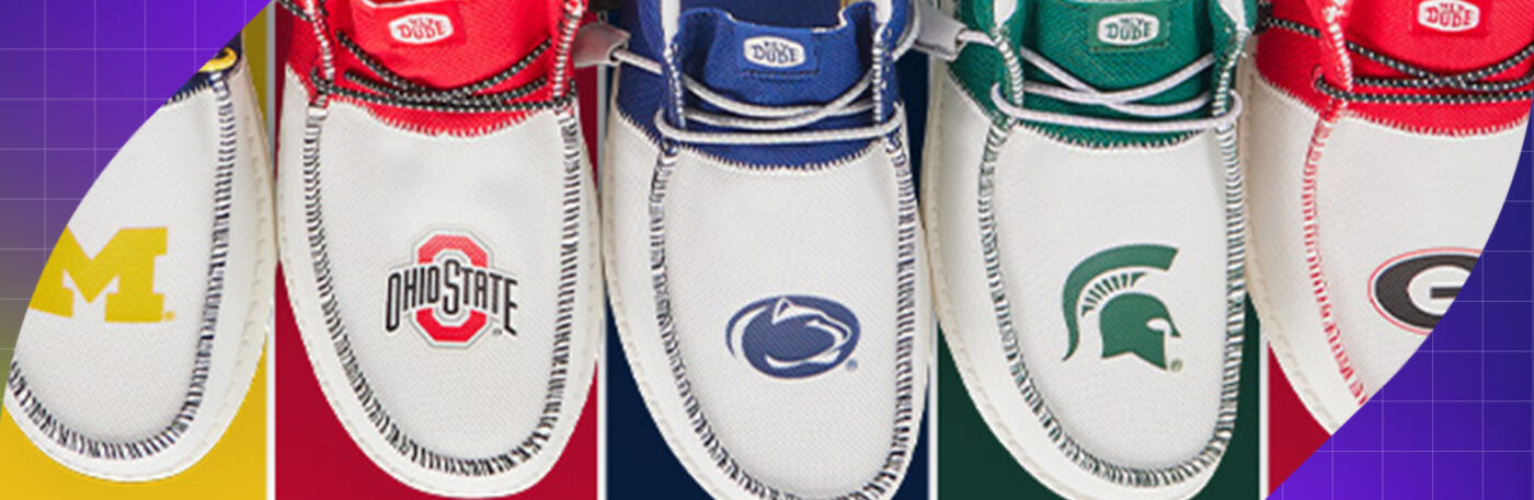 Get Ready for College Football with New Additions to HEYDUDE’s Collegiate Collection