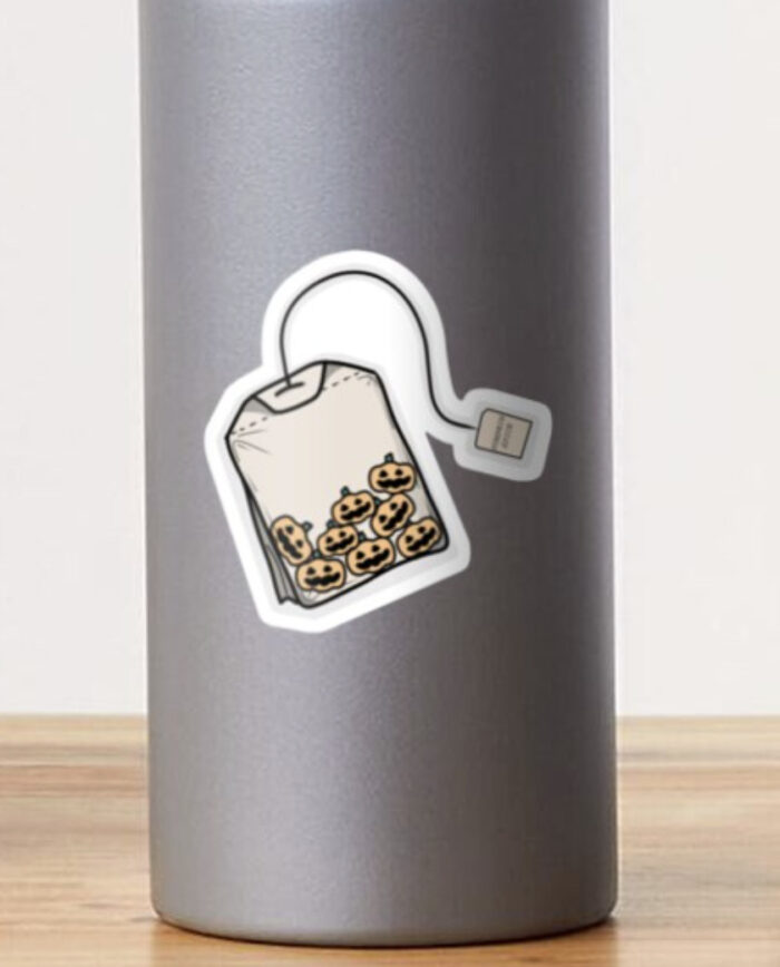 Pumpkin spice sticker redbubble boo basket ideas