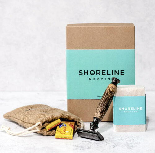 razor kit shoreline shaving sustainable gifts for him