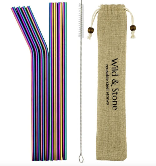 reusable straws - wild & stone sustainable christmas gifts
