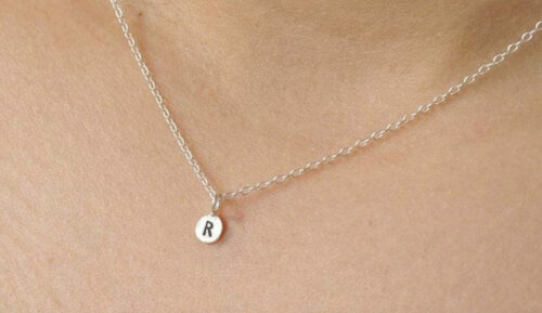 inital silver necklace from wild fawn - sustainable gifts for her
