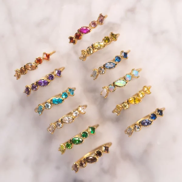 Birthstone rings