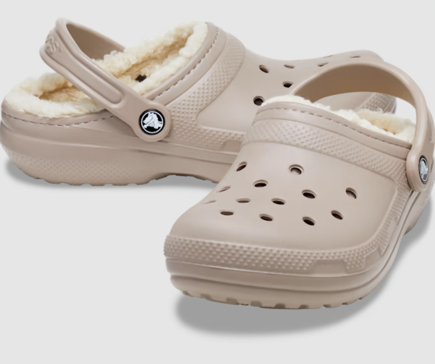 lined crocs
